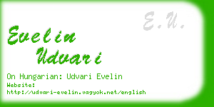 evelin udvari business card
